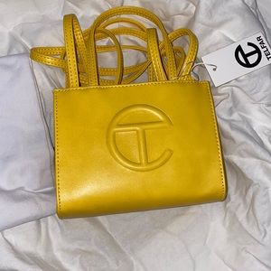 Small yellow Telfar bag